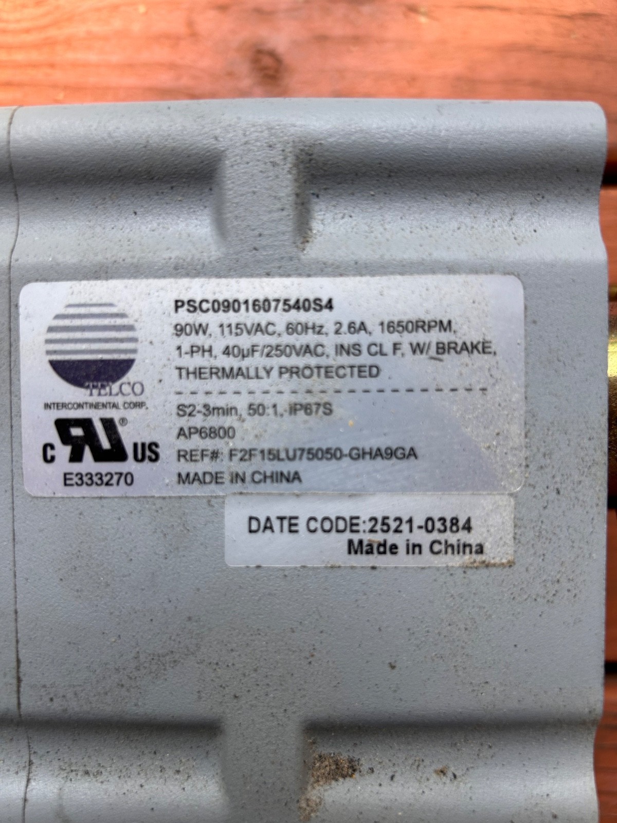 Kelley APS 2000 truck restraint motor