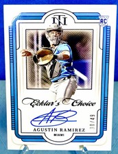 2025 Panini National Treasures -Ecklar's Choice Signatures Agustin Ramirez 30/49