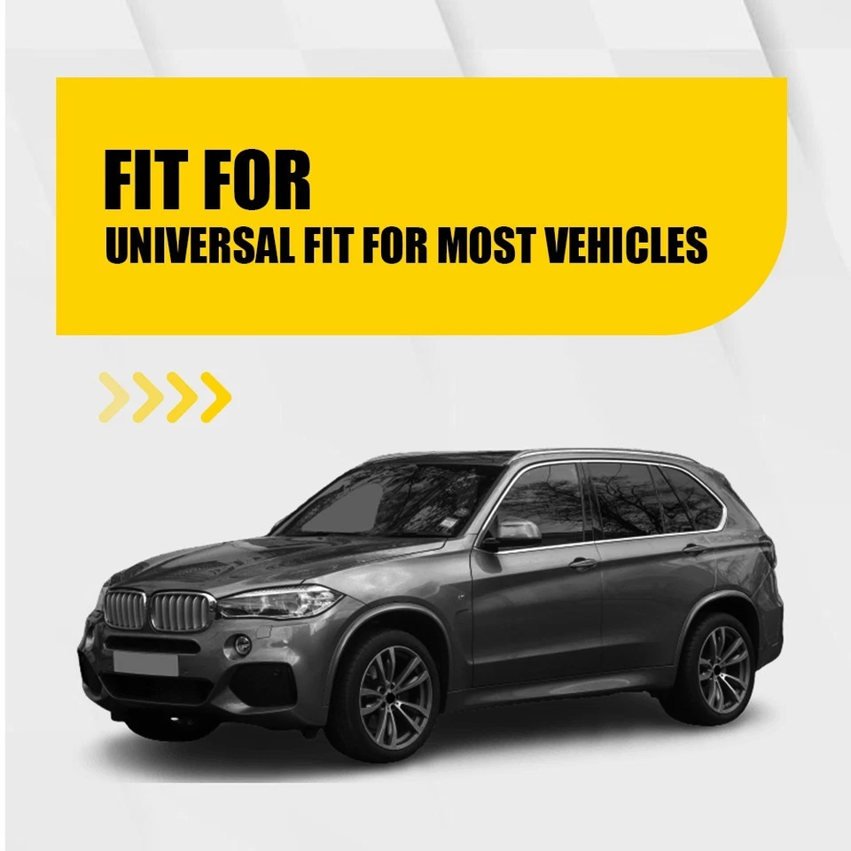 Sport 2PCS Black Side ABS Fender Vents Air Wing Cover Trim Car Accessories Set - Image 2 of 4