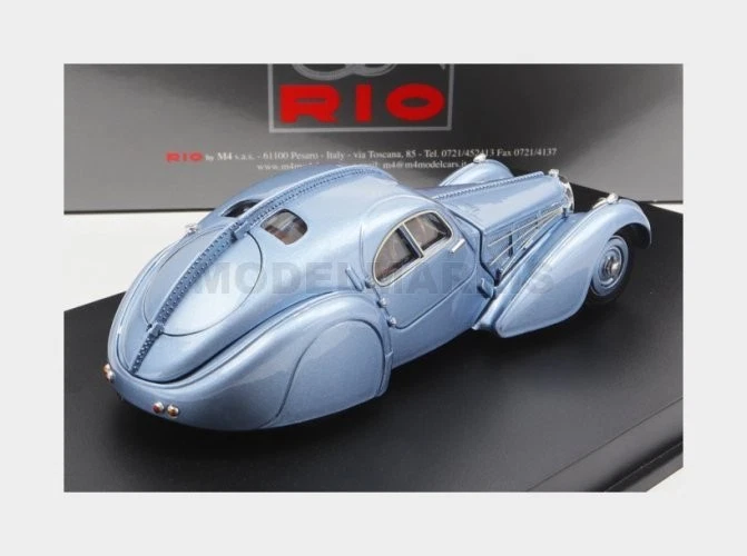 Rio-Models 4687 Bugatti - Type 57 Sc Atlantic 1936 - Light Blue Met - 1/43 - Image 2 of 2