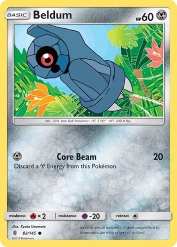 Beldum 83/145 Reverse Holo Guardians Rising