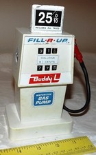 Vintage 1968 Buddy L FILL-R-UP Motorized Gas Pump Toy 7" Tall