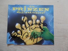 Die Prinzen Autogramme signed CD-Cover "Alles Nur Geklaut"