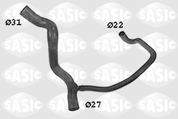 Sasic KüHlerschlauch SWH4268 FüR Renault Clio 1 S572 S57A C57S 357F 357J 357L-image