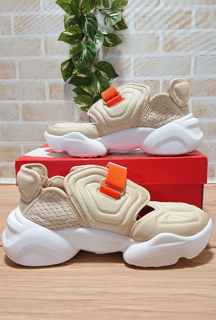 NIKE ☆ Air Aqua Rift WOMEN’S Rattan×Orange Women 8.0US Nike Aqua Rift Rattan Beige Orange Women Sneaker