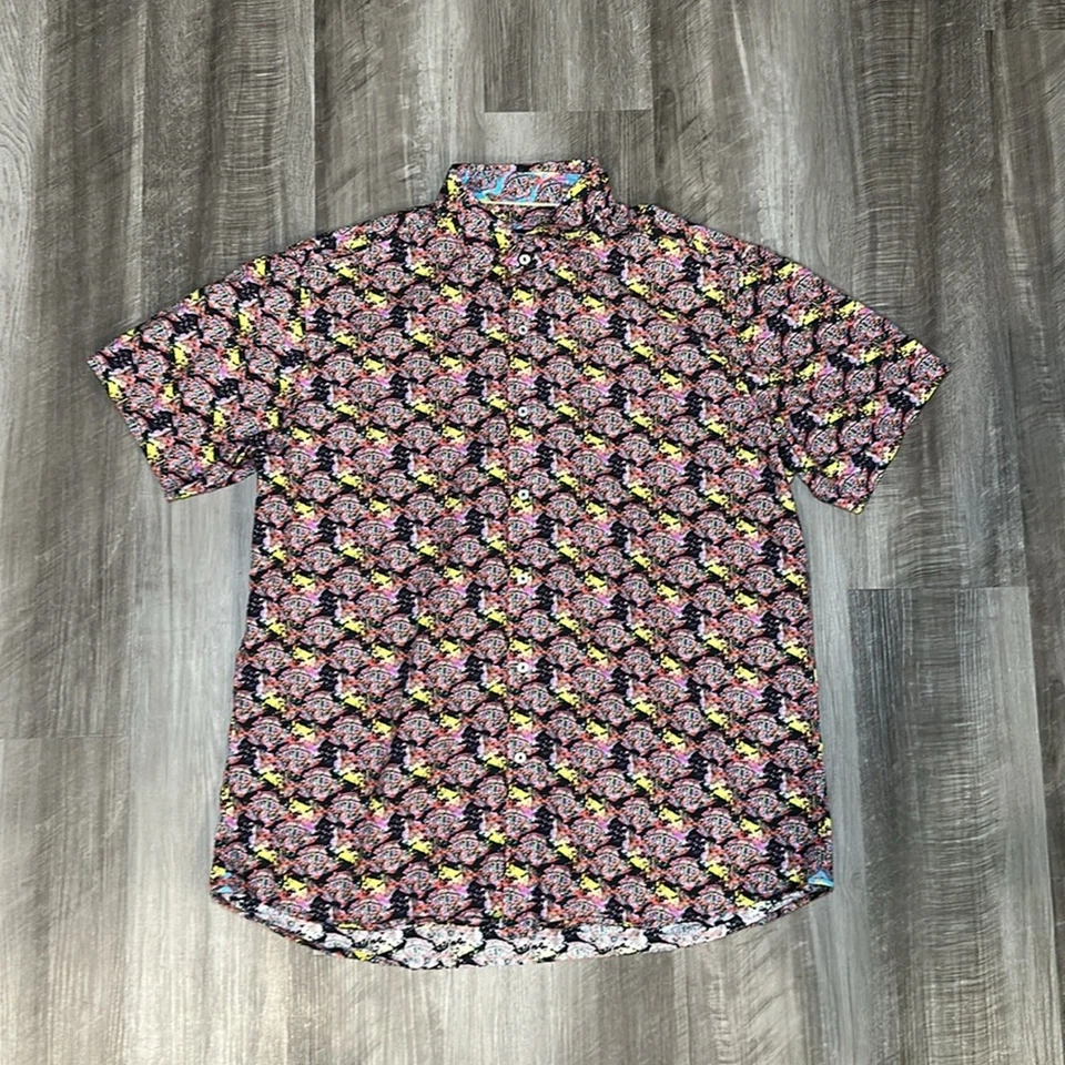 David Smith Australia Peces Tropicales Manga Corta Con Botones - 2XL Foto 2 de 4