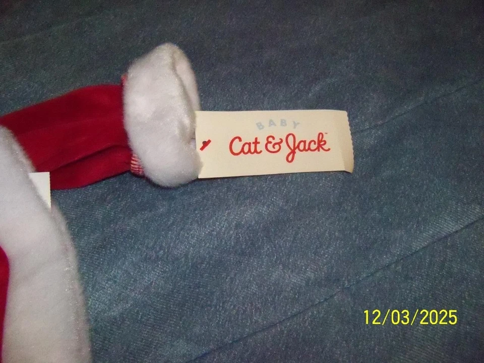 Disfraz Cat & Jack Baby Santa 3 Piezas Terciopelo Rojo y Blanco Imitación Piel Talla 12 M Nuevo con Etiquetas Foto 3 de 4