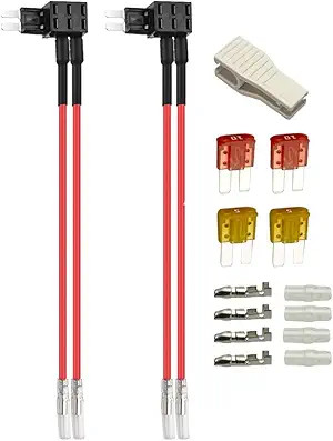 2pcs 12V 24V Micro 2 Dual-port Add-a-Circuit Fuse Tap, Style: Dual slot-Micro2