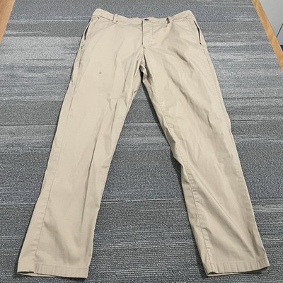 Birddogs Pants Mens 32x28 Beige Jeff Pesos Lined Performance Boomstick Golfer*