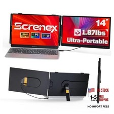 Laptop Screen Extender 0.27" Ultra-Thin, 14" FHD 1080P IPS Black 14  