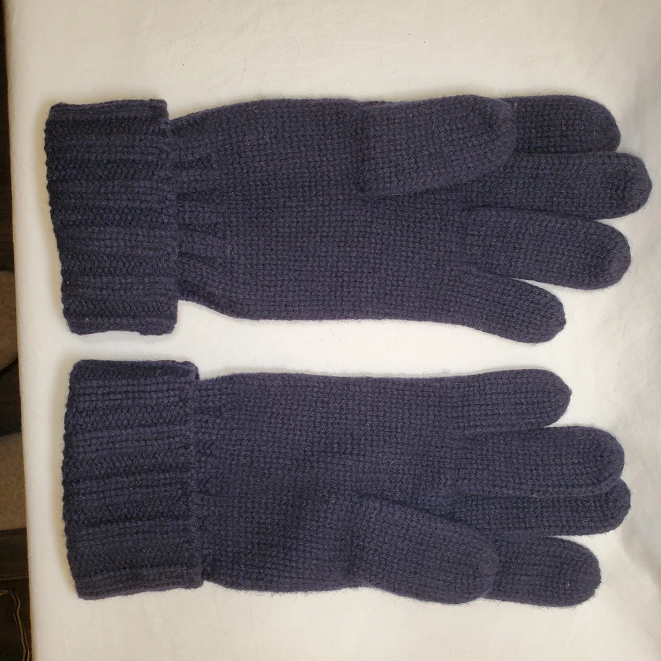 Guantes de lana merino Polo Ralph Lauren azul oscuro Foto 2 de 4