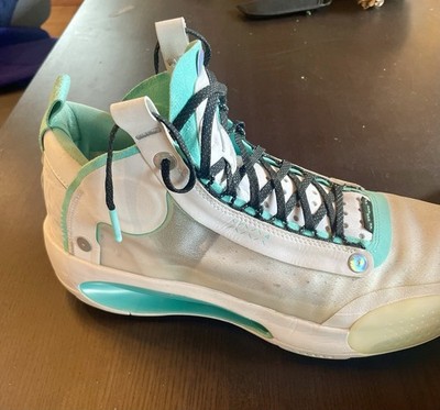 Nike Air Jordan 34 Snow Leopard PE 2019 Guo Ailun US SIZE 13  display picture 1