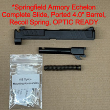 Springfield Echelon 4.0 Black Ported Oem Slide Barrel Recoil Spring 9mm New Springfield Echelon 4.0 Black Ported Oem Slide Barrel Recoil Spring 9mm New