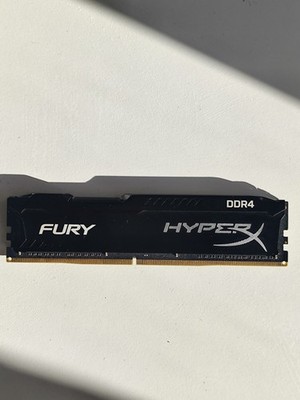 DDR4 RAM 1x8gb 2133 Kingston Hyper X Fury Schwarz