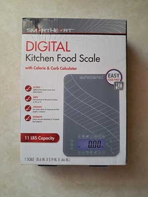 SMARTHEART Digital Kitchen Food Scale 11 LBS Capacity Calorie & Carb Calculator