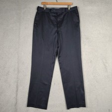 Perry Ellis Portfolio Dress Pants Men's 36x34 Dark Navy Flat Front Straight NWT