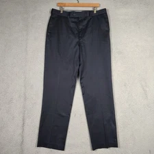 Perry Ellis Portfolio Dress Pants Men's 36x34 Dark Navy Flat Front Straight NWT
