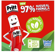 Pritt Glue Stick, Safe & Child-Friendly - 22 g (Pack of 3) - Fast Delivery UK