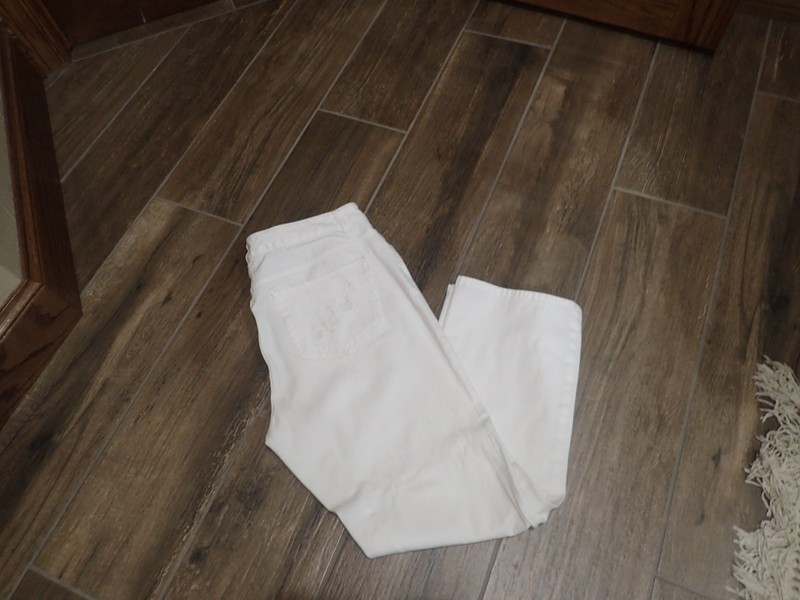 Chaps White Jeans Size 14