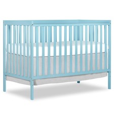 Dream On Me Synergy 5-In-1 Convertible Crib In Aqua Sky, Greenguard Gold