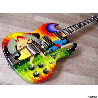 Electric guitar The Eric Clapton Fool SG handdrawing graphic body and neck and h