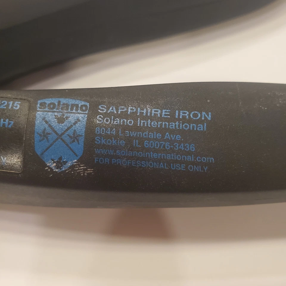 Plancha profesional Solano Sapphire modelo #215 hecha en Italia Foto 2 de 4