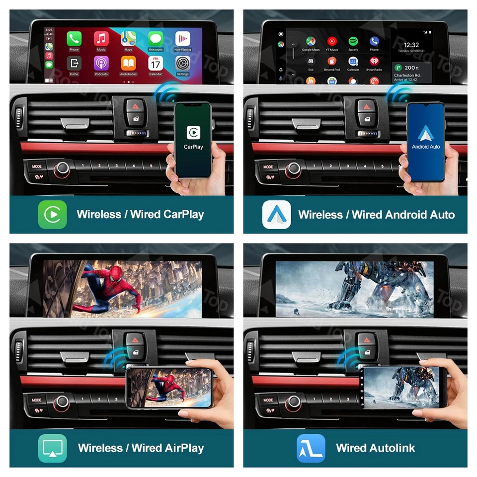 Wireless CarPlay Android Auto Für BMW 3 4 Series F30 F31 F32 F33 F34 F35 F36 DE - Bild 2 von 4