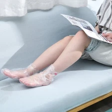 100PCS/bag Transparent Disposable Foot Bags Detox SPA Covers Pedicure Prevent
