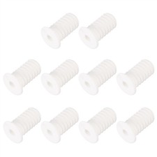10Pcs Wall Grommets for Cables 3/4" with 7mm Hole White with Thread