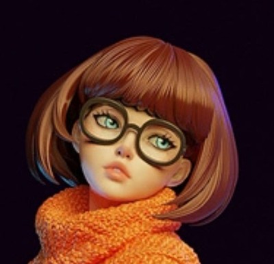 1/6 1/12 1/18 Girl Head Velma&Daphne For 12'' 7'' 6'' 3.75'' Female Figure Body