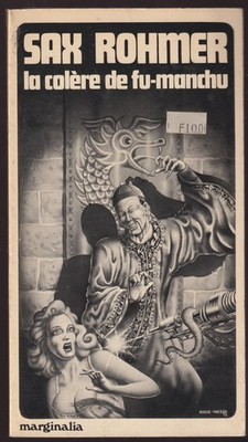 SAX ROHMER: DER ZORN VON FU-MANCHU. GLENAT / MARGINALIA. 1976. COUV. MACEDO.
