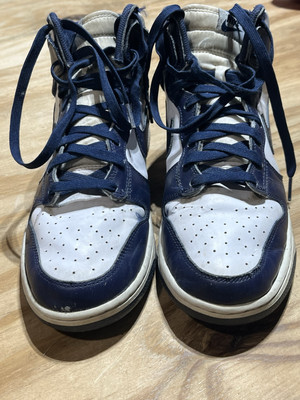 Nike Dunk High Championship Navy DD1399104 Men 10.5 Lace Leather NIKE MENS Dunk High  main image 3