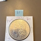 Morgan Silver Dollar $1 Coin 1887 San Francisco Mint Uncirculated 0.9 Silver