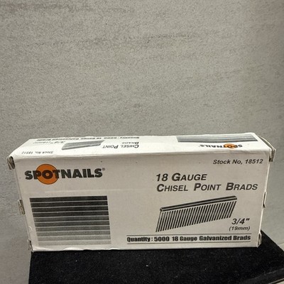 Spotnails 18512 18 Gauge galvanized  brad nail 3/4'' leg,5000pcs/ box