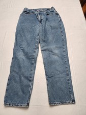 L.L. Bean Double L Relaxed Fit Jeans Womens 12R Flannel Lined High Rise 30x26.5