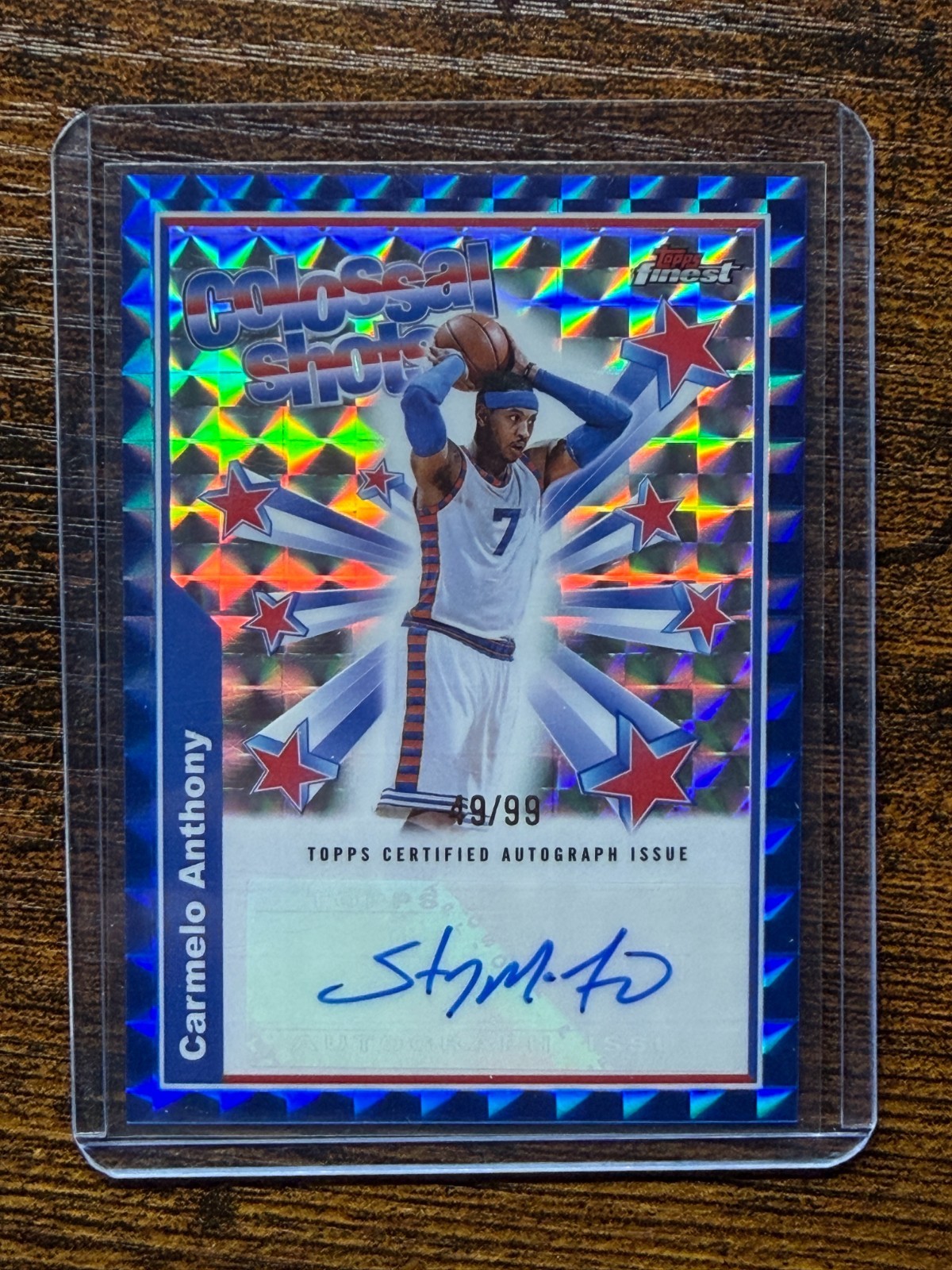 SP直書 サイン Topps Carmelo Anthony NBA Auto Carmelo Anthony 