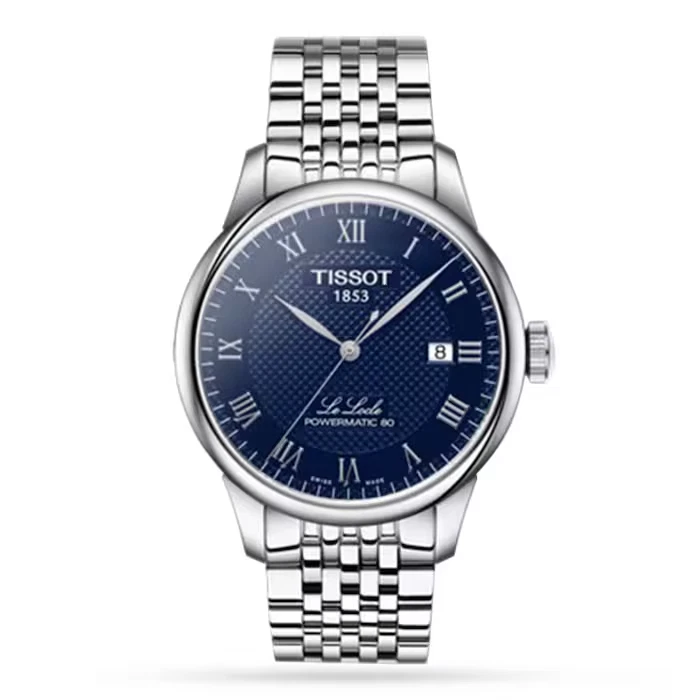 Reloj automático para hombre Tissot Le Locle Powermatic 80 esfera azul T0064071104300 Foto 3 de 4