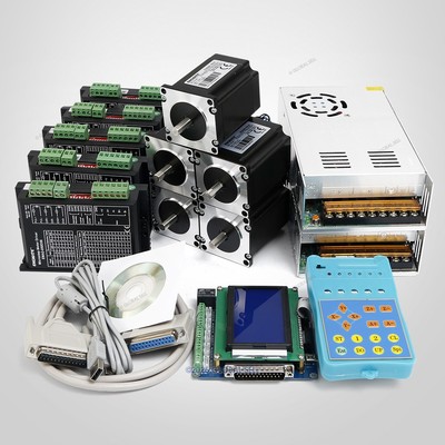 CNC Kit 5 Axis Standard Breakout Board & ENGMATE Drivers Nema23 Stepper Motor