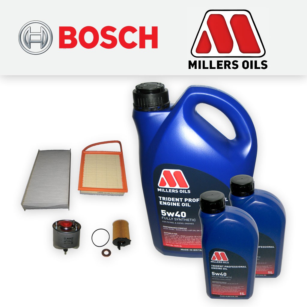 SERVICE KIT FIAT SCUDO (270) 1.6 D MULTIJET 8V OIL AIR FUEL CABIN FILTERS +OIL