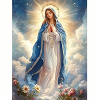 Diamantmosaik Maria Wandelt In Den Wolken 30X40 Cm Kreative Diamanten