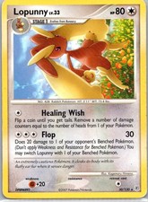 Pokemon TCG Lopunny 30/130 Diamond Pearl MP on eBay
