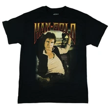 Star Wars T-Shirt Men's Han Solo Photo Character Design Tee