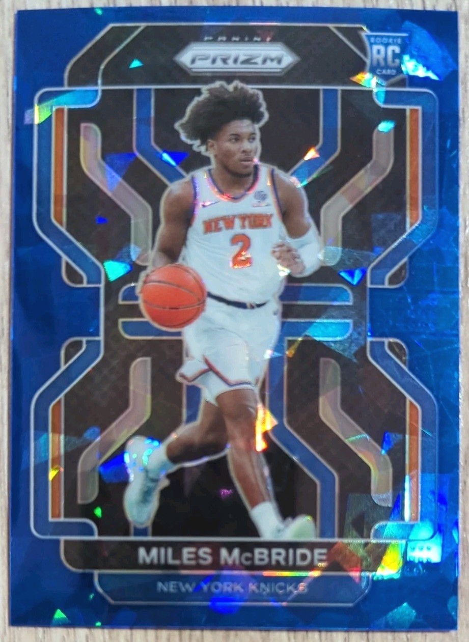 2021-22 Panini Prizm - Miles McBride #283 Blue Ice Prizm /125 (RC)