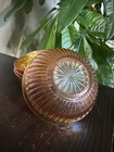 Vintage Imperial Marigold Smooth Rayed Carnival Glass 4" Bowls Set of 4