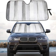 Aluminum Surface Windshield Sunshade Foam Inlay Front Window Visor Universal Fit