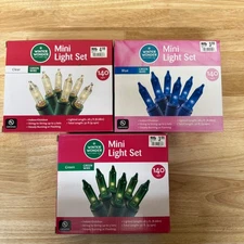 3 Boxes - Winter Wonder Lane 140 ct  Clear, Blue and Green Green wire