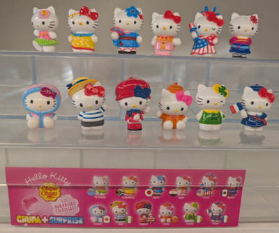 (1933) TOP!! Komplettsatz HELLO KITTY WELTREISE von CHUPA CHUPS