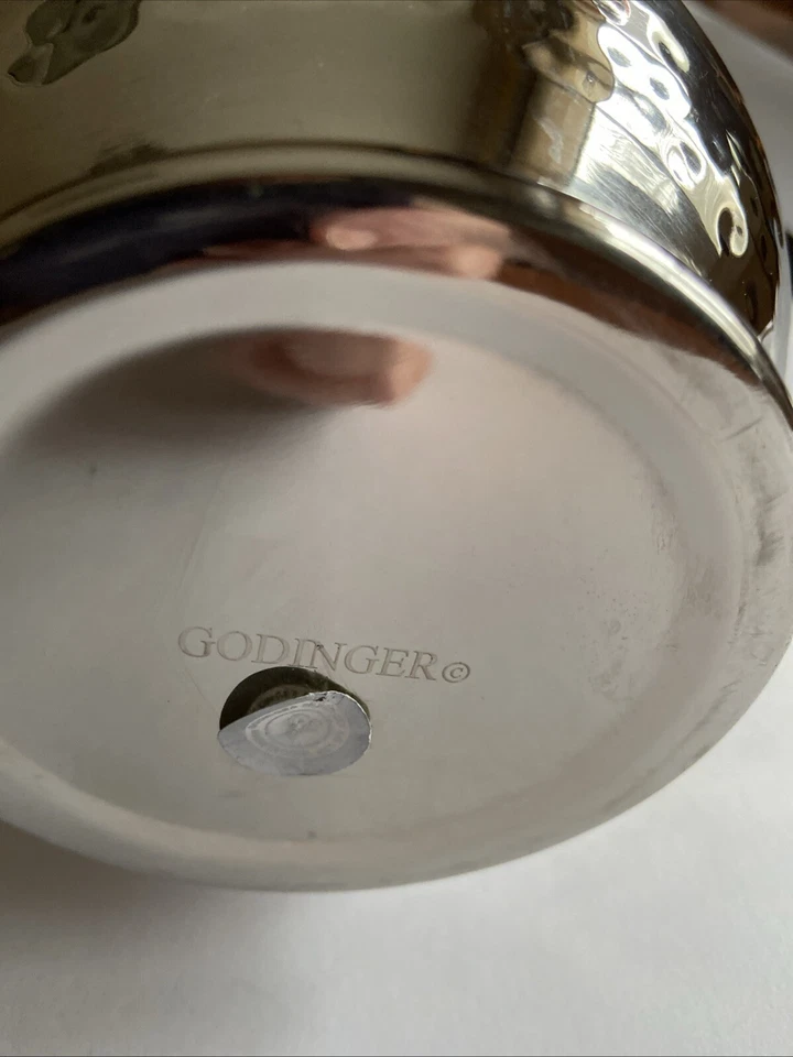 Godinger Silver Hammered Pitcher Model 91783 Stainless Steel Quiet Luxury - Image 3 of 4