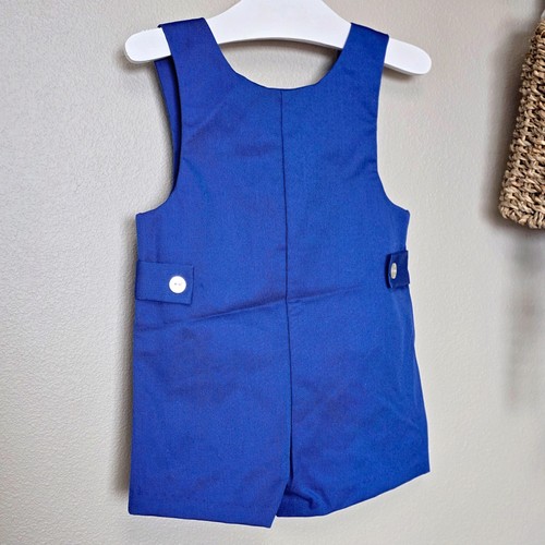 Vintage 1980's Royal Heir Sailboat Jon Jon Overall Romper | Size 3T Made in USA - Bild 3 von 4