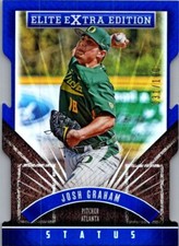 2015 Panini Elite Extra Edition #121 Josh Graham Blue Status Die Cut #/100